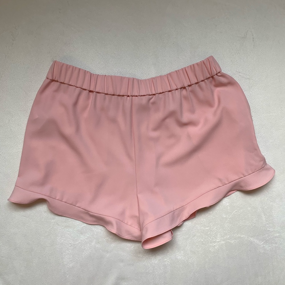 NWOT light Pink Ruffle Shorts - Picture 3 of 5